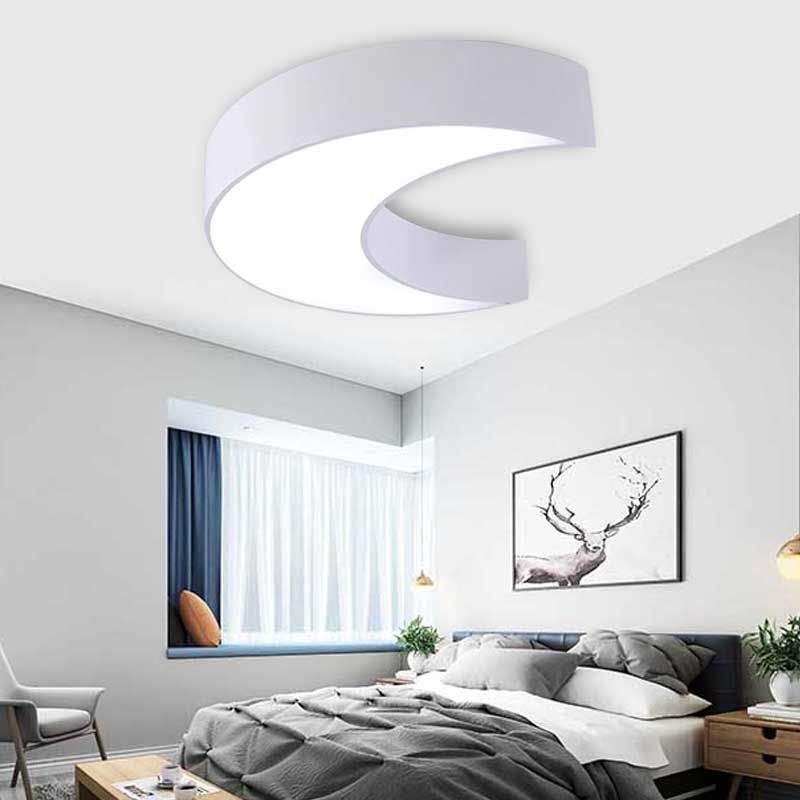 Cartoon Moon Ceiling Light Fixture Acrylic Flushmount Light for Nursing Room Kid Bedroom