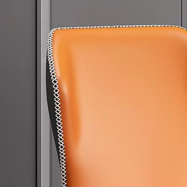 Dining Room Faux Leather Chair Kitchen Wingback Armless Chair