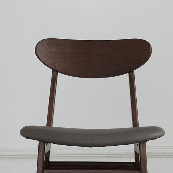 Solid Wood Side Chair Open Back Contemporary Kitchen Dining Chair