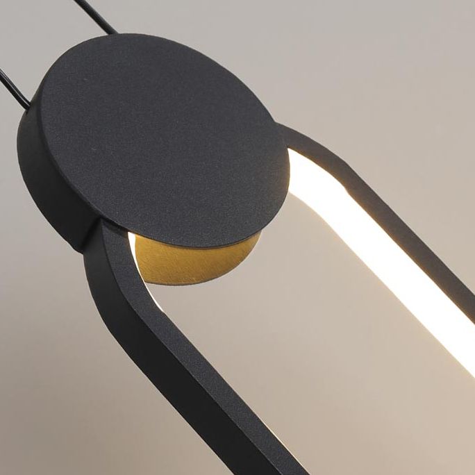 Testa a sospensione nero a testa singola tonalità silicone lampade a sospensione moderna per soggiorno