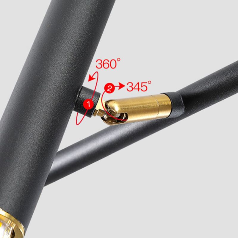 Black metalen tracklamp eenvoudige stijl multi-head lineaire restaurant eilandverlichting armaturen