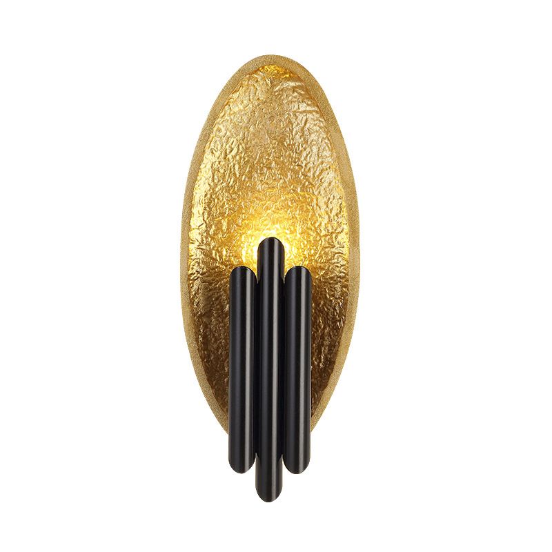 Metal Oval Wall Lighting Modern Style 2 Lights Wall Lighting Fixtures