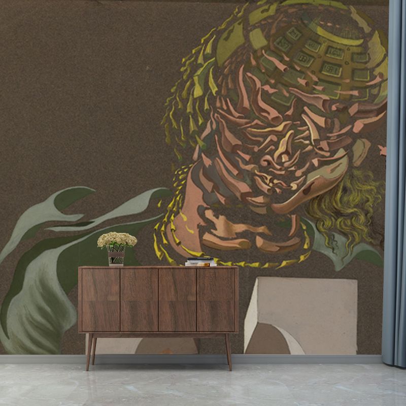 Exceptional Man-Shape Painting Mural for Home Salvador Dali Artwork Wall Decor, Custom Print