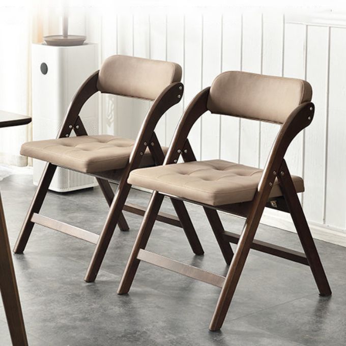 Solid Wood Dining Chair Modern Style Folding Chair for Dining Room