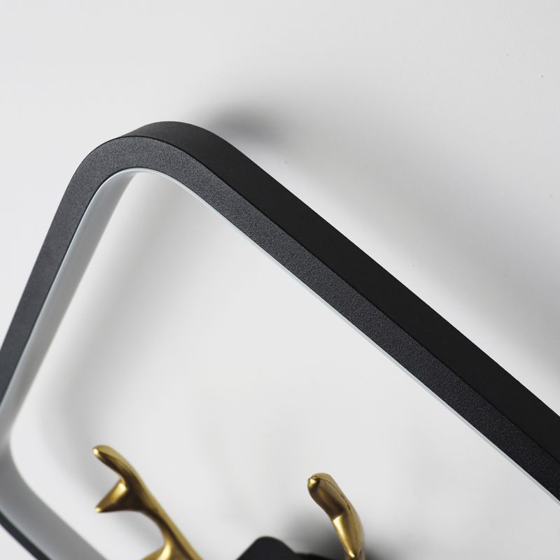 Line Shape Sconce Light Fixture Led Antler Wall Light Fixture for Bedroom