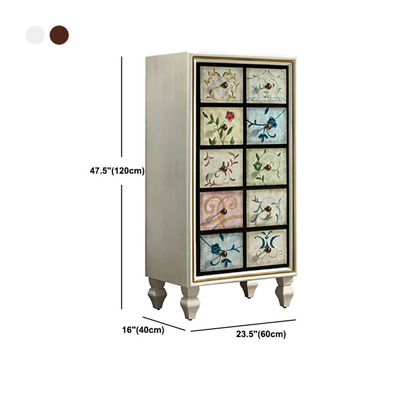 Contemporary 23.62'" Wooden Chest, Rectangle Accent Chest with Drawers