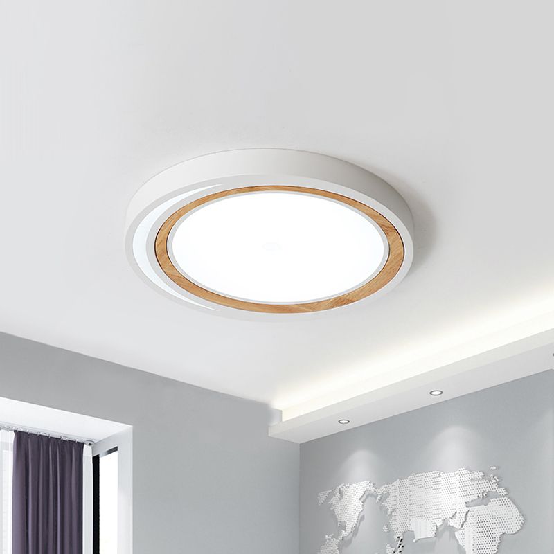 Acrylique Circle LED Ceiling Mount Light Macaron Style Ceiling Lamp for Boys Girls Bedroom