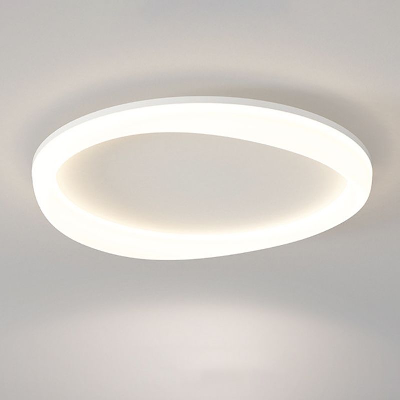 Contemporary White Flush Mount Lighting LED Acrylic Ceiling Light for Bedroom