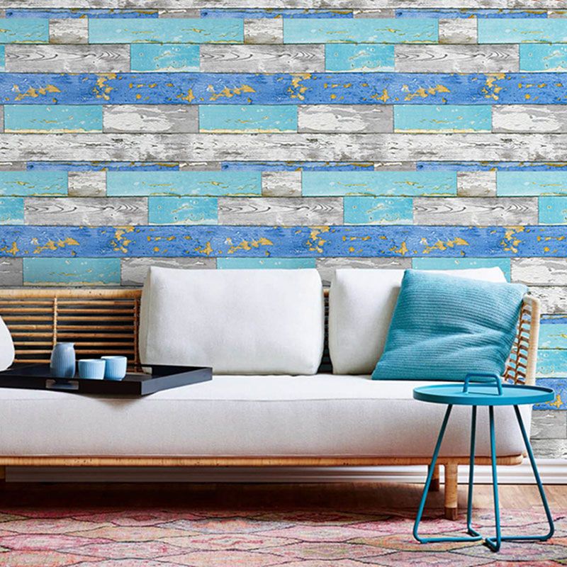 Faux Wood Wallpaper Retro Wall Covering Water-Resistant, Self Sticking