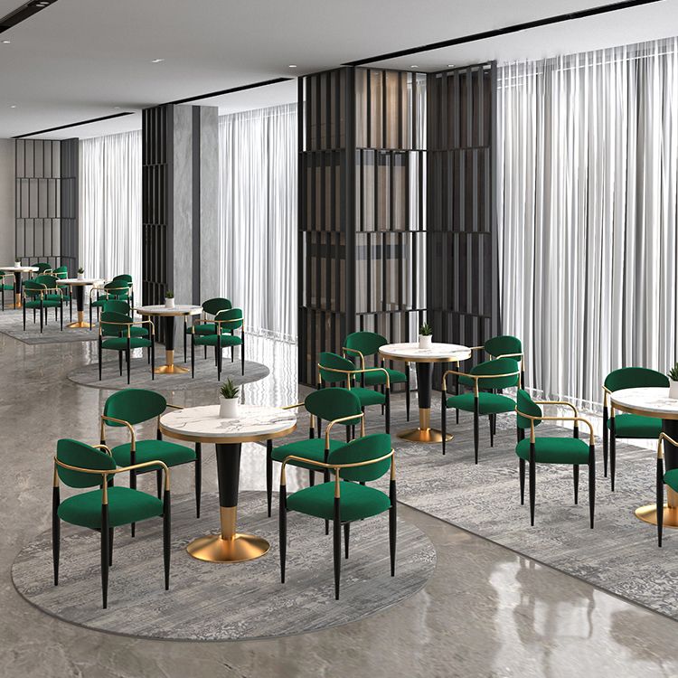 Glam Style Sintered Stone Dining Set 1/2/4/5 Pieces Dining Set for Dining Areas