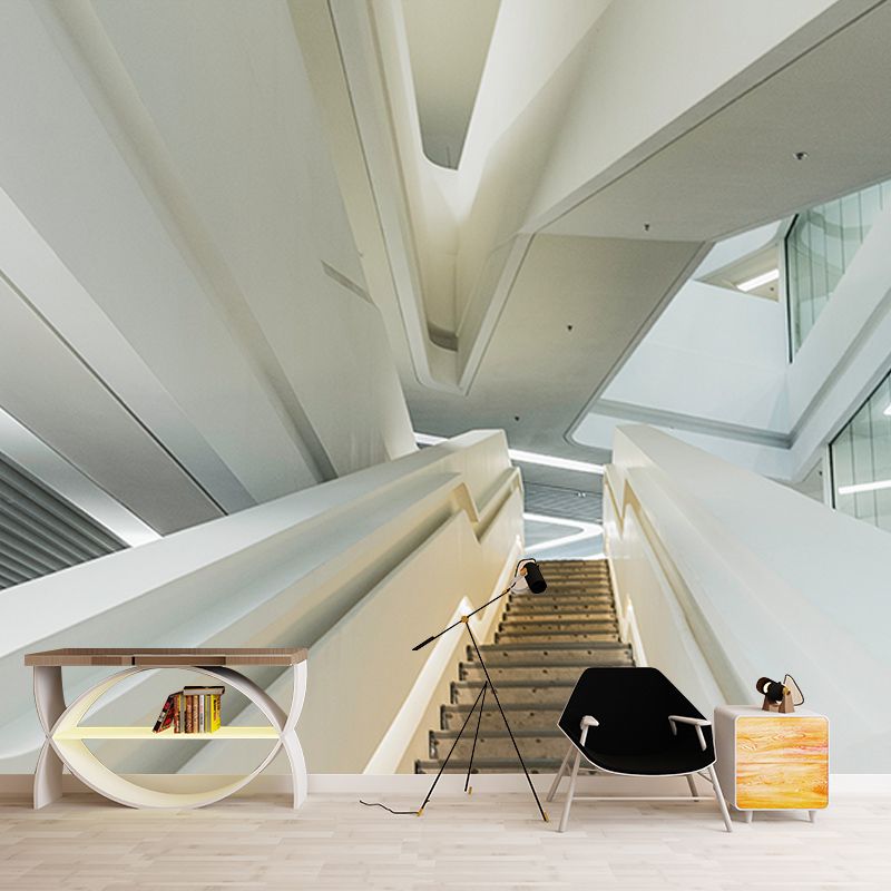 Simple Space Extension Mural Wallpaper Indoor Decoration Wall Covering, Stain-Resistant