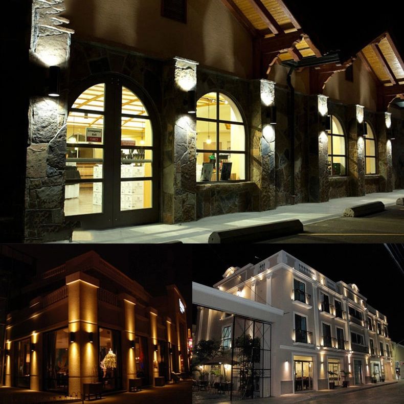 Lampe murale moderne lampe nordique simple, la teinte cylindrique, le luminaire mural pour extérieur