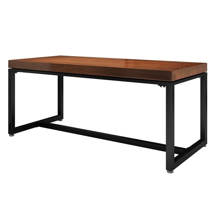 Industrieller Esszimmertisch Kiefer Massivholz Tisch mit Trestle Basis für das Abendessen in der Küche zu Hause