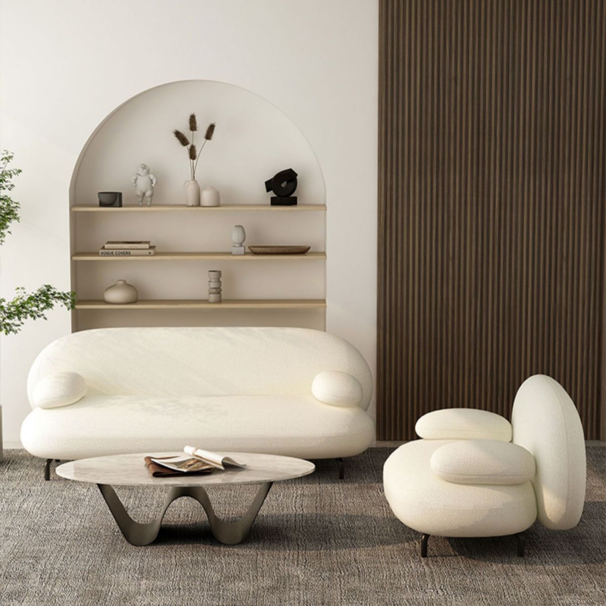 Glam Abstracts Cocktail Table Oval Coffee Cocktail Table for Home