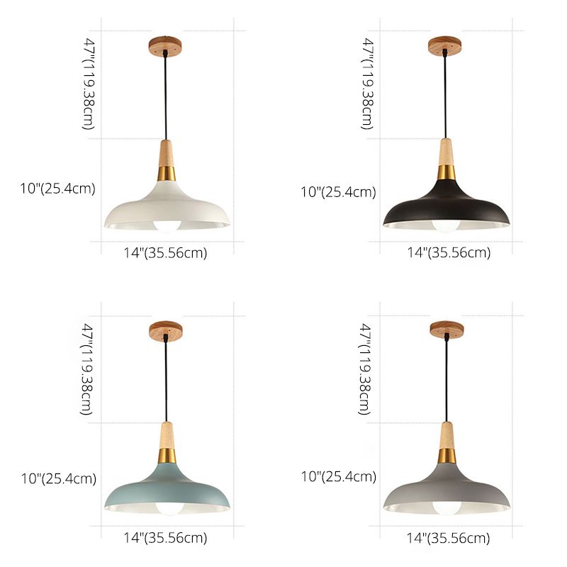 Metal Barn Pendant Light Fixture Modern Style Down Lighting Pendant for Living Room