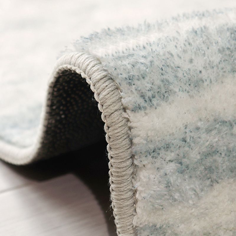 White Tone Casual Indoor Rug Polyester Abstract  Pattern Carpet Anti-Slip Backing Rug for Home Decor