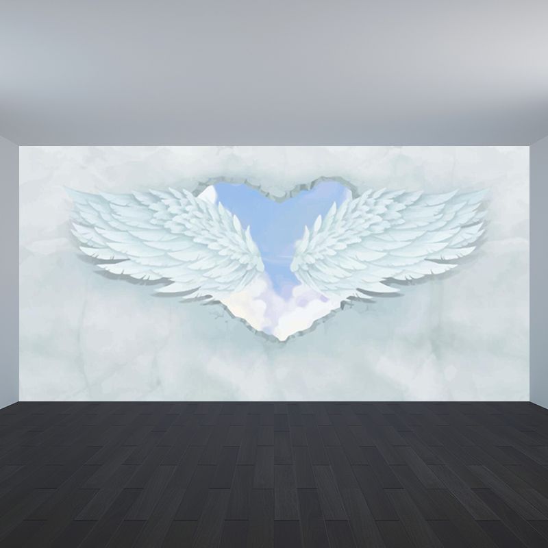 Wings Wall Covering Mural Modern Moisture Resistant Living Room Wall Decor, Custom Made