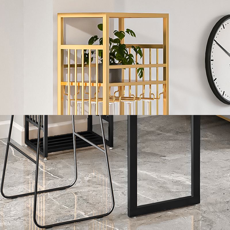 Rectangle Double Pedestal Bistro Bar Desk Indoor Bistro Bar Height Cocktail Table