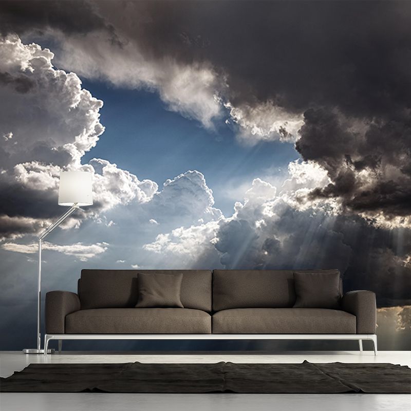 Contemporary Sky Scenery Mural Eco-friendly Home Decor for Living Room