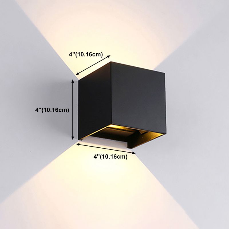 Modern Style Aluminum Wall Light Geometric LED Wall Washer for Outdoors