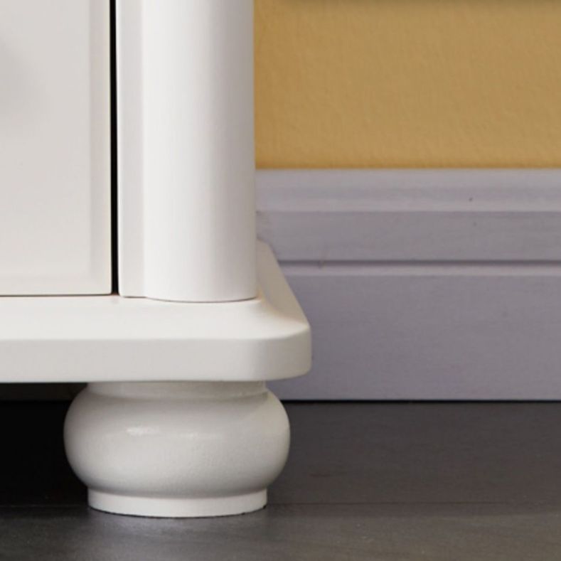 Closed Back Modern Bookcase Standard White Wooden Bookshelf with Shelves