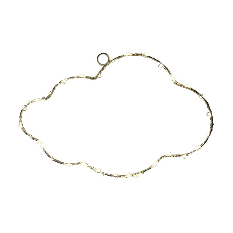 Marco de alambre lámpara de pared de metal LED contemporáneo Ligera de noche blanca para niños dormitorio