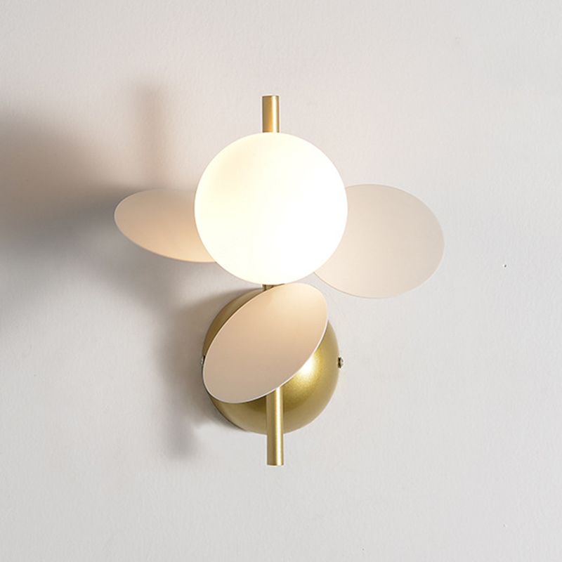 Glass Unique Shape Wall Light Modern Style 1 Light Wall Light Sconce