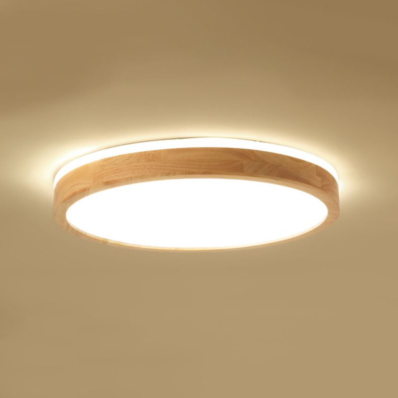 1 Light Wood Flush Massimale Light Fixtures Modern Bedroom Flush Mount Massimale Light Fixtures