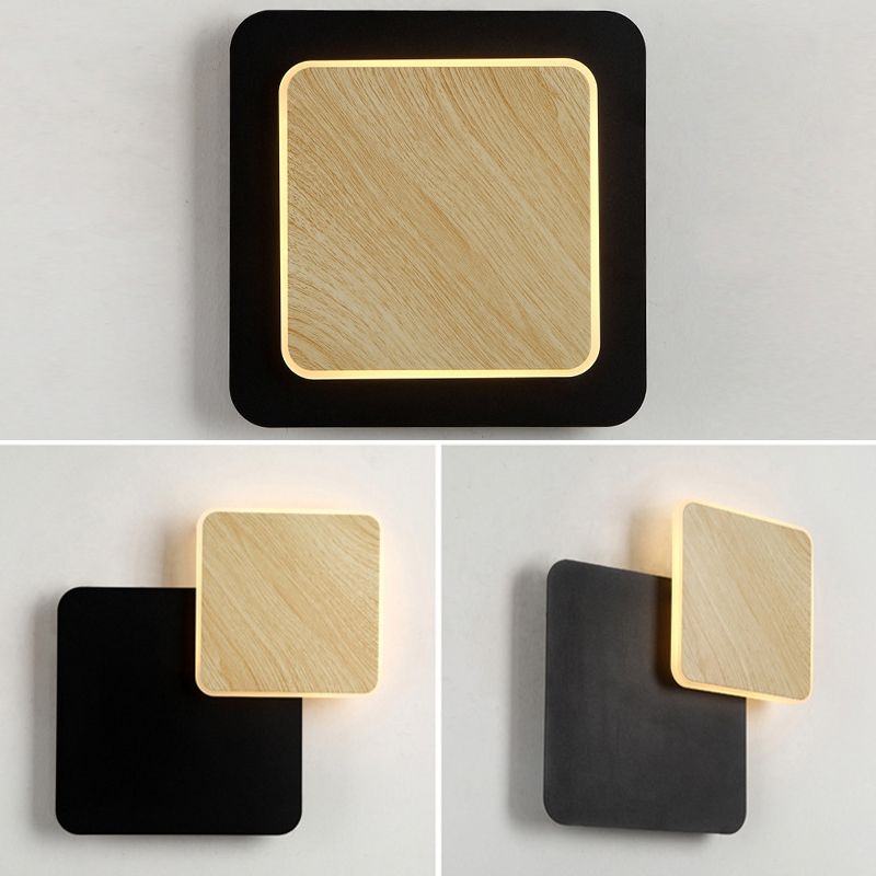 Finitura in legno Mobile sfumatura da muro da parete Minimalist LED SCONCE LUCE PER LAVOGLIA