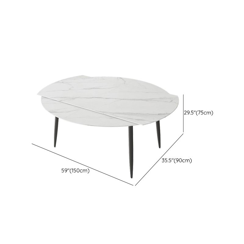 Contemporary Stone Dining Table Kitchen Dinner Table with 4-foot