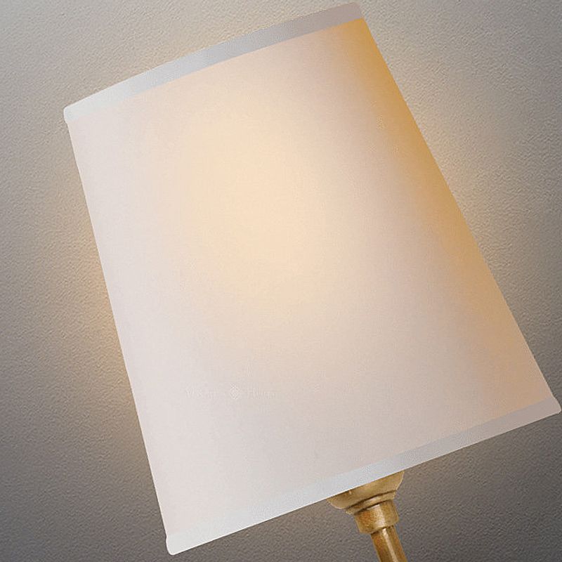 Traditional 1 Light Wall Light, Wallchiere Design with Empire Shaped Textile Shade