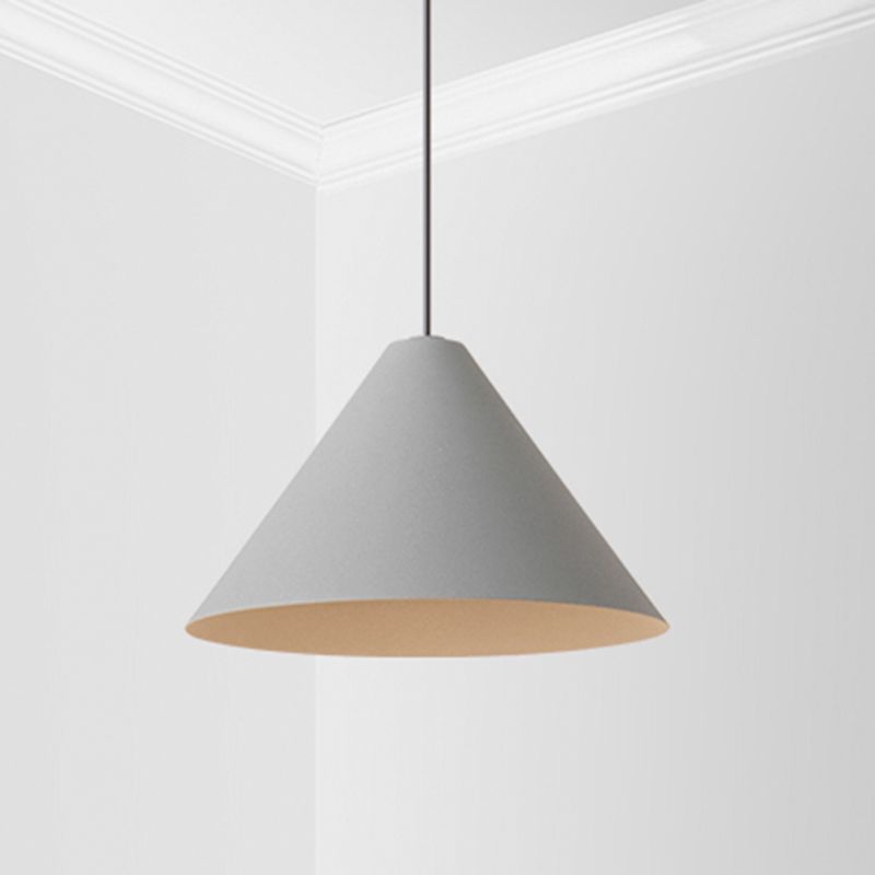 LED CONICA COMENTIVA Luz moderno de estilo simple de estilo colgante de dormitorio