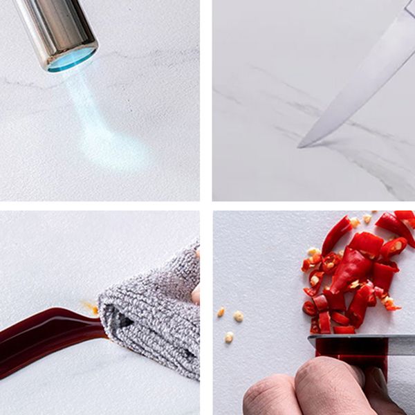 4 Legs Dining Site Table Midcentury Style Stone Dinette Table for Home Kitchen