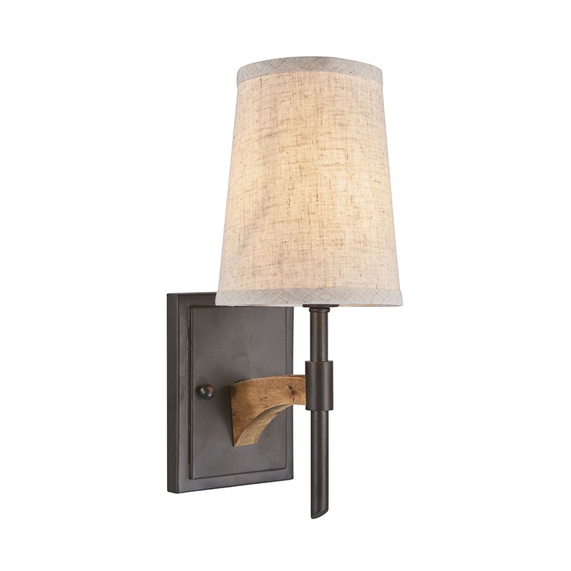 1 Cougie de tête / Cone Mur Éclairce Éclairage Mur en métal noir rétro Light Mourisé Ordre / AVEC L'OBEILLE