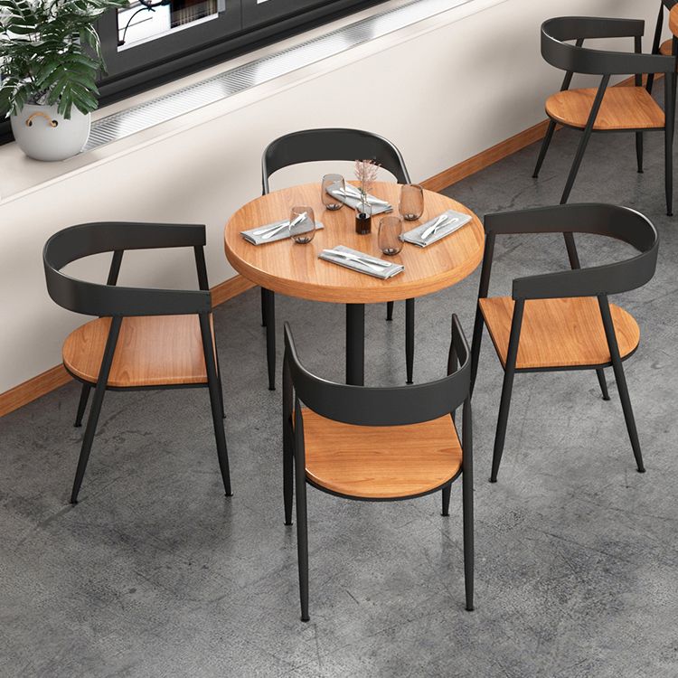 Modern Dining Set 1/3/4/5 Pcs Metal Frame Dining Table and Chairs