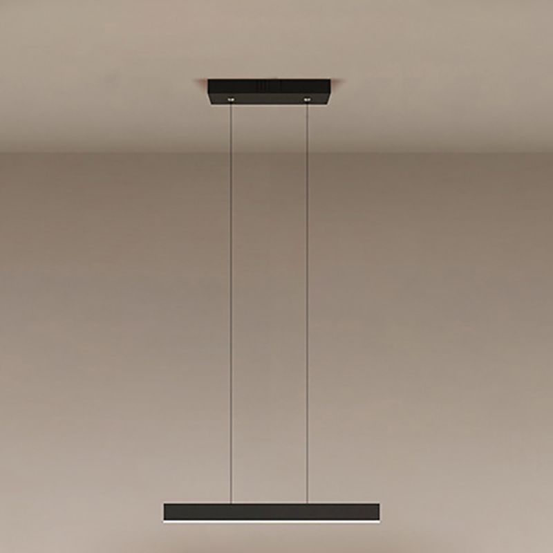 Luz colgante colgante de metal ligero de isla simple moderna para sala de estar para sala de estar