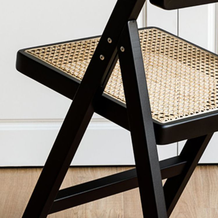 Solid Wood Side Chair Modern Style Folding Dining Chair for Home