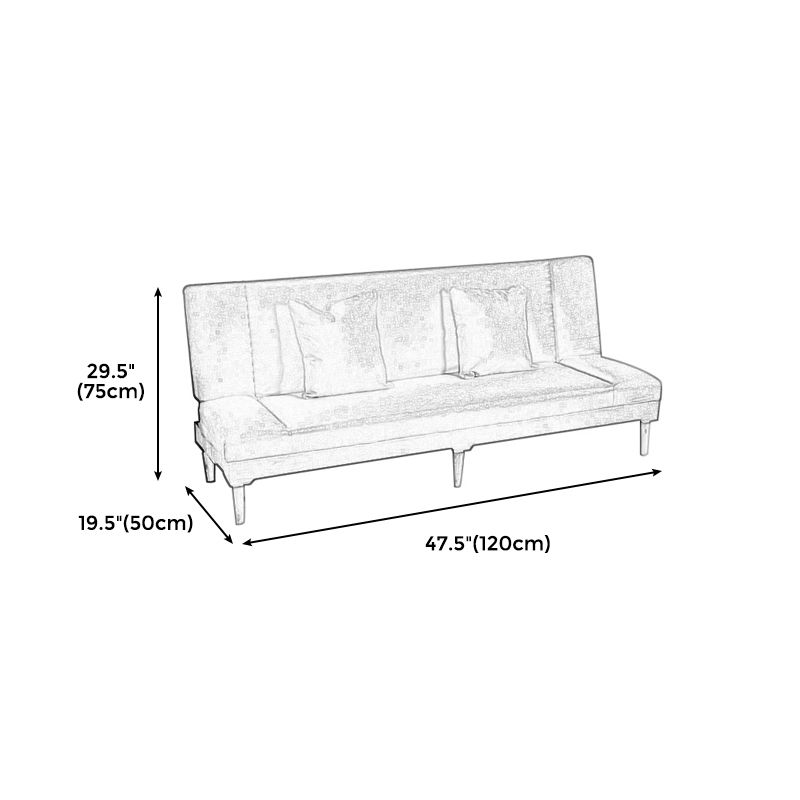 29.53" H Armless Sofa Bed with Tight Back Sofa for Living Room, Apartment
