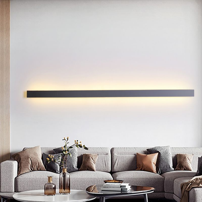 Moderner minimalistischer Stil linearer Wandleuchten Iron 1 leichte Leuchten