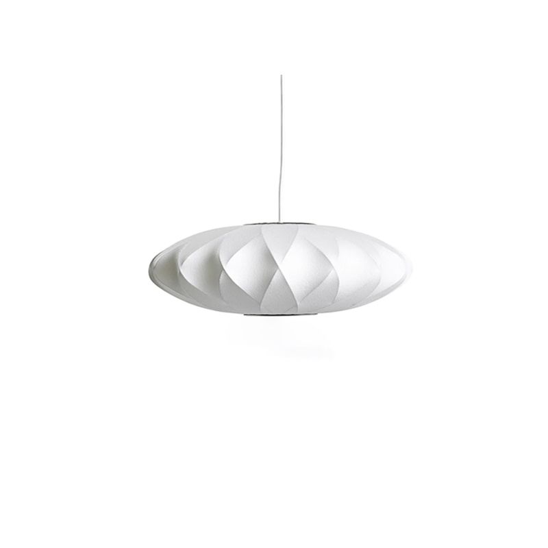 Zeitgenössische schattierte Suspension Anhänger Leichter Stoff Esszimmer Hanges Lichtkit in Weiß