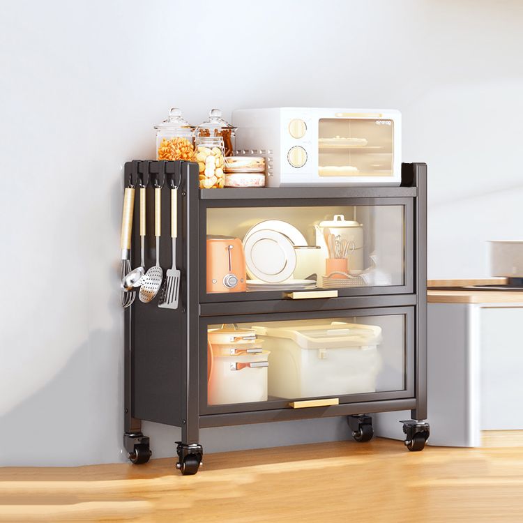 Metal Bookcase, 14.5" W, Geometric Multi Tiers Bookcase Shelves