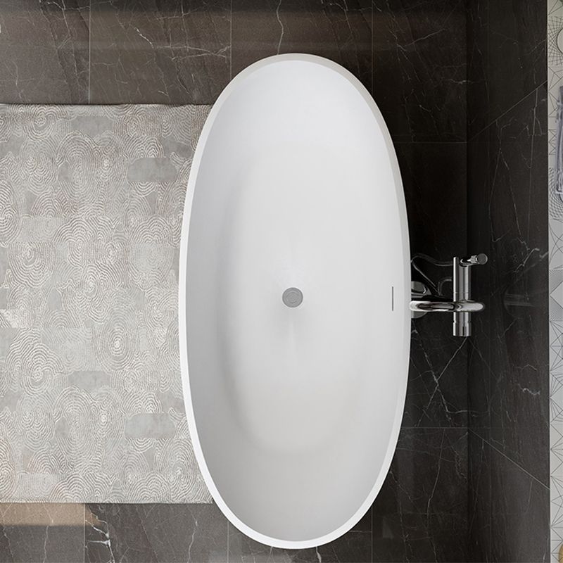 Stone Soaking Bathtub Antique Finish Flat Bottom Back to Wall Bath Tub