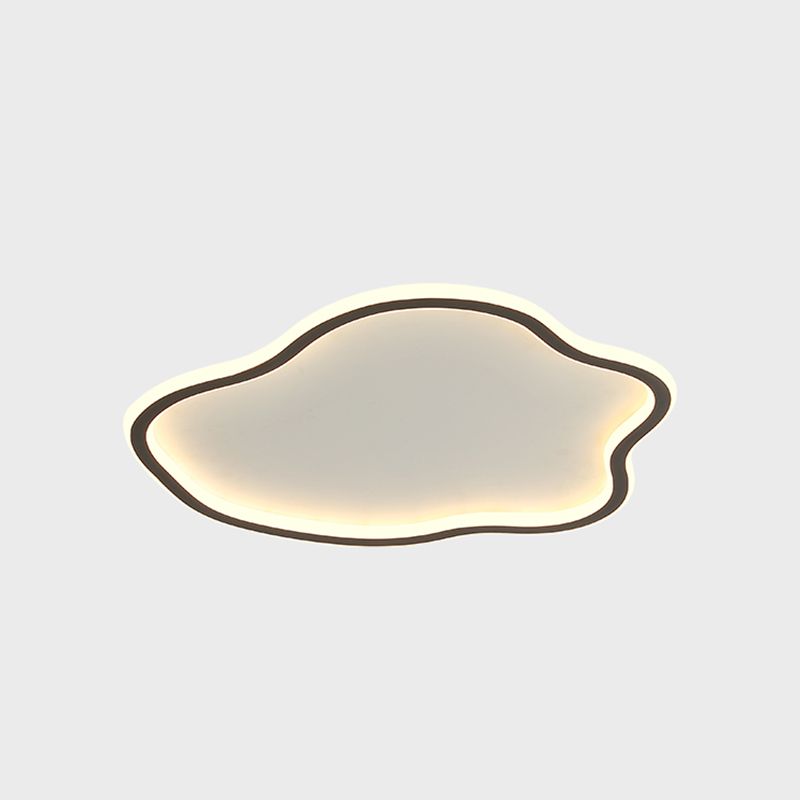 Plafonnier LED créatif moderne, luminaire de plafond en forme de nuage de fer avec abat-jour en acrylique