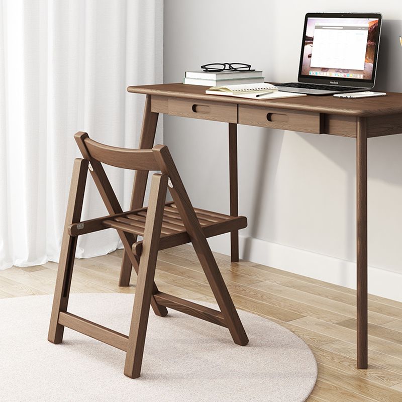 Modern Wood Dining Room Chair Armless Folding Side Chair for Home Use