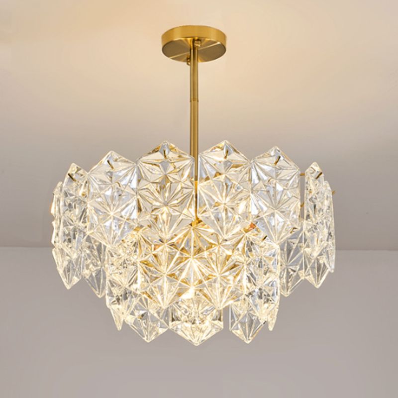 Contemporary Ceiling Light Glass Flush Mount Lighting Fixture for Bedroom