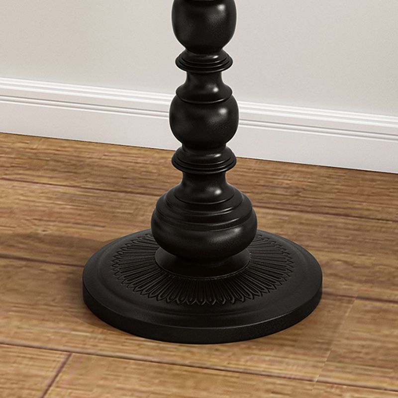 16" Wide Glam Corner Table Round Pedestal Metal Accent Side Table