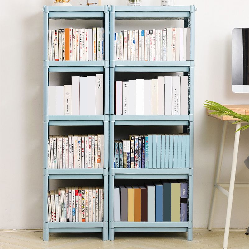 Contemporary Plastic Book Shelf Freestanding Standard Kids Bookshelf
