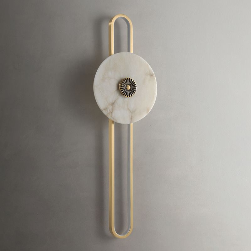 2 - Light Gold LED Bath Bar Solid Brass Post Modern Bathroom Vanity Lighting