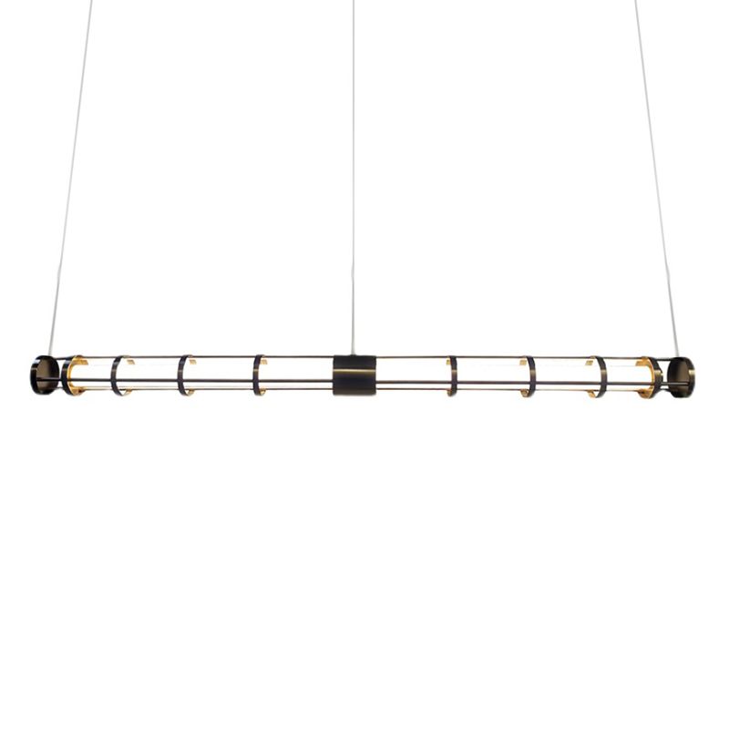 Lámpara de suspensión LED LED de restaurante de 1 luces modernas con tono de plástico