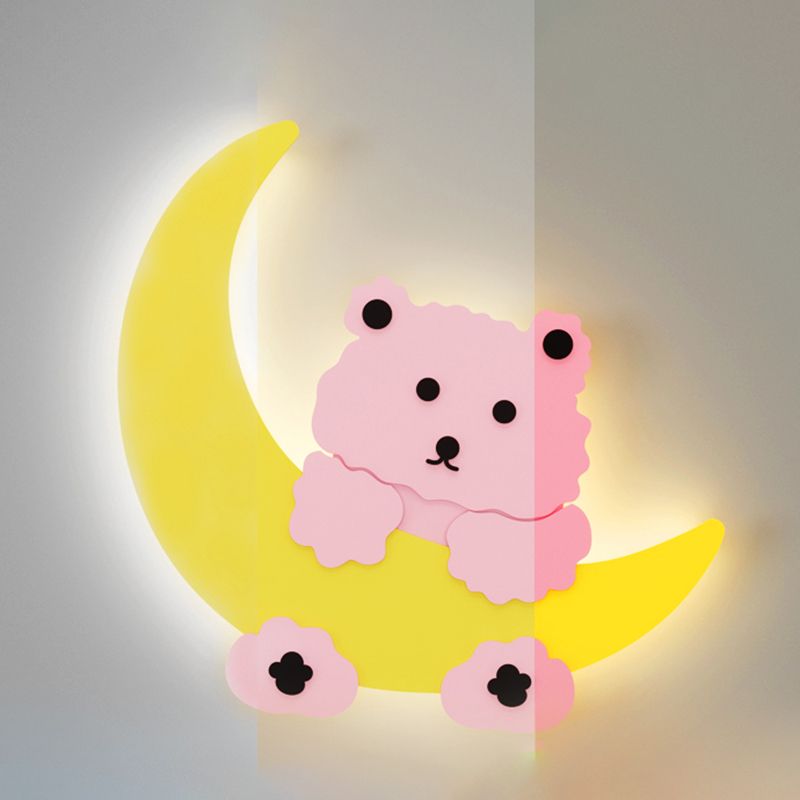 Cartoon Wall Light Fixture Modern Style Metal Wall Mount Lighting